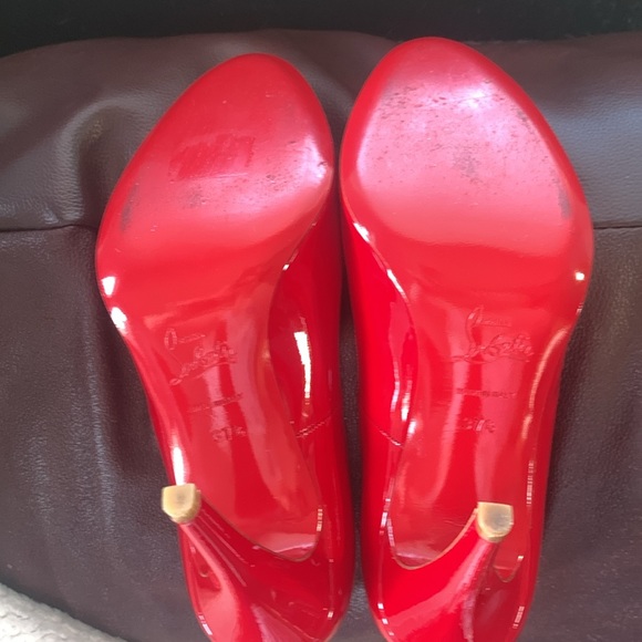 Red Louboutin size 37 1/2 with original box and dust bag - Picture 6 of 7